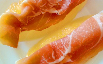 Melon With Smoked Ham